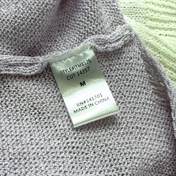 143 Story by Lineup Color Block Sweater Pastel Shades Soft Girl Coquette, M - Picture 10 of 14